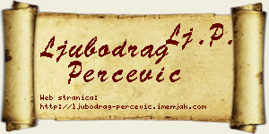 Ljubodrag Perčević vizit kartica